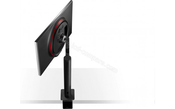 LG 27GN880-B - Vue plong&eacute;e 3/4 arri&egrave;re (c&ocirc;t&eacute; droit)