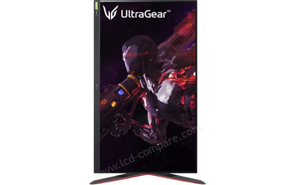 LG 27GP850-B - Vue de face en mode portrait