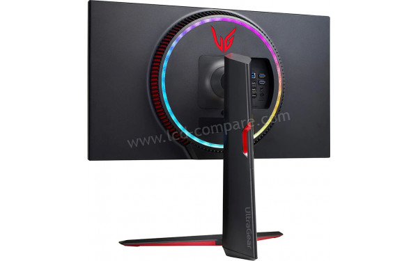 LG 27GP950-B - Vue 3/4 arri&egrave;re