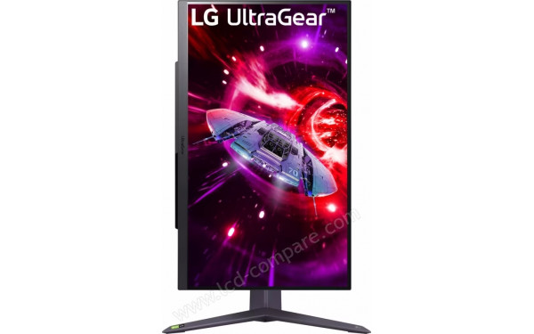 LG 27GR75Q-B - Vue de face en mode portrait