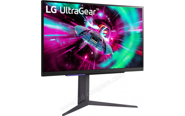 LG 27GR93U-B - Vue 3/4 gauche