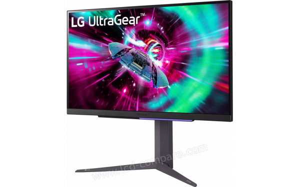 LG 27GR93U-B - Vue 3/4 droite