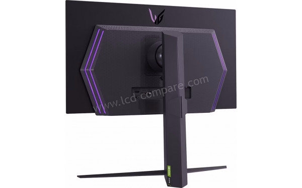 LG 27GR95QE-B.AEK - Vue 3/4 arri&egrave;re