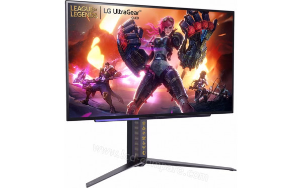 LG 27GR95QL-B - Vue 3/4 gauche