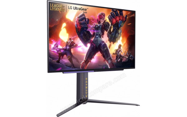 LG 27GR95QL-B - Vue 3/4 gauche