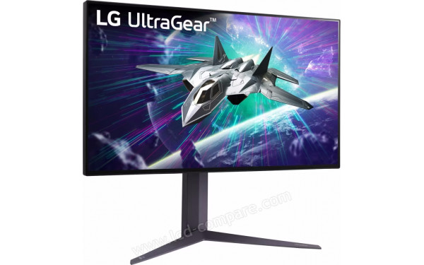 LG 27GR95UM-B - Vue 3/4 gauche