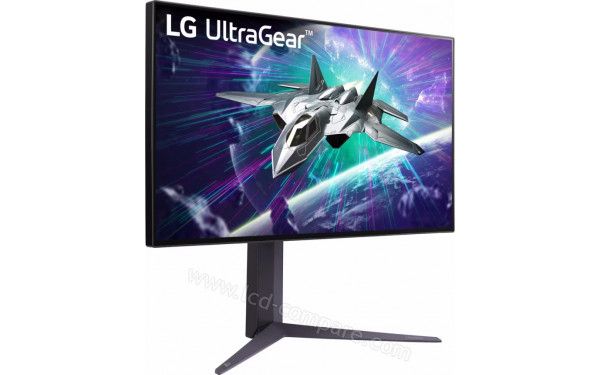 LG 27GR95UM-B - Vue 3/4 gauche