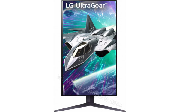 LG 27GR95UM-B - Vue de face en mode portrait