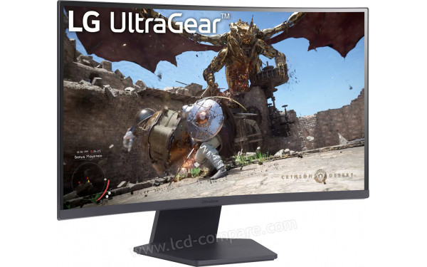 LG 27GS60QC-B - Vue 3/4 gauche