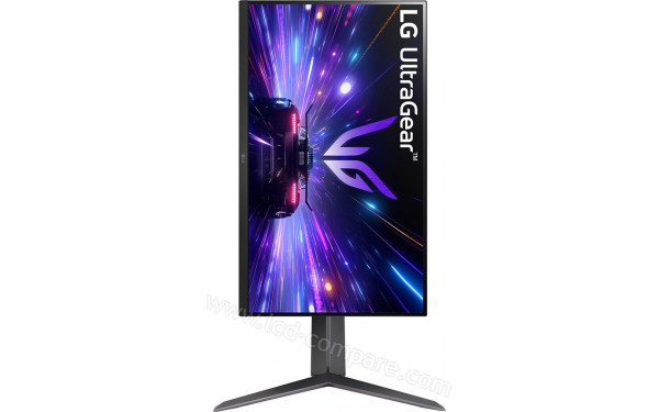 LG 27GS65F-B - Vue de face en mode portrait