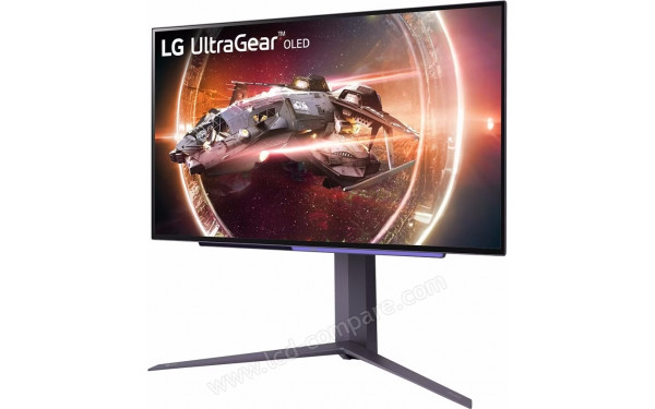 LG 27GS95QE-B - Vue 3/4 droite