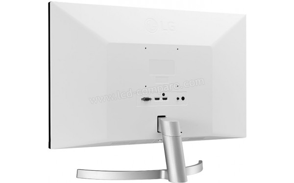 LG 27MK600M-W - Vue 3/4 arri&egrave;re