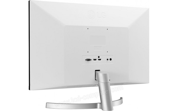 LG 27ML600S-W - Vue 3/4 arri&egrave;re