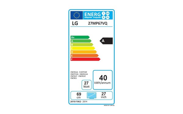 LG 27MP67VQ-P - &Eacute;tiquette &eacute;nergie