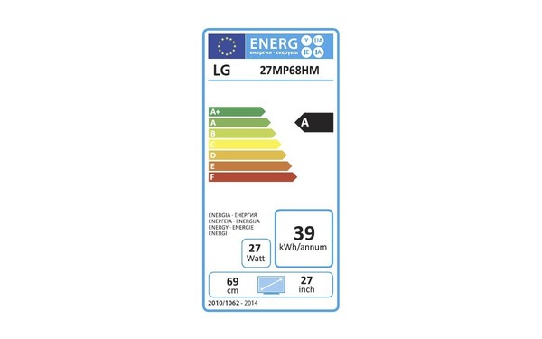 LG 27MP68HM-P - &Eacute;tiquette &eacute;nergie