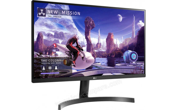 LG 27QN600-B Import EU - Vue 3/4 gauche