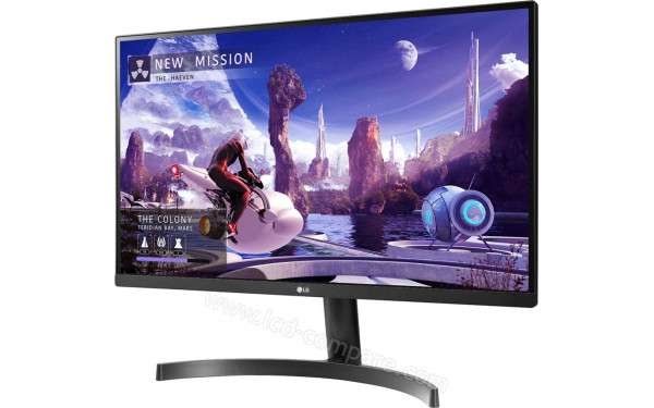 LG 27QN600-B - Vue 3/4 droite