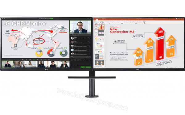 LG 27QP88DP-BS - Vue de face