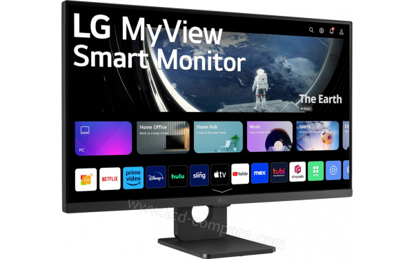 LG 27SR50F-B - Vue 3/4 gauche