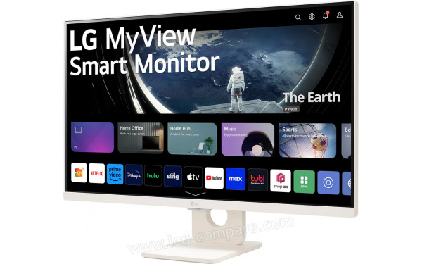 LG 27SR50F-W - Vue 3/4 droite