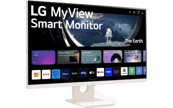 LG 27SR50F-W - Vue 3/4 gauche