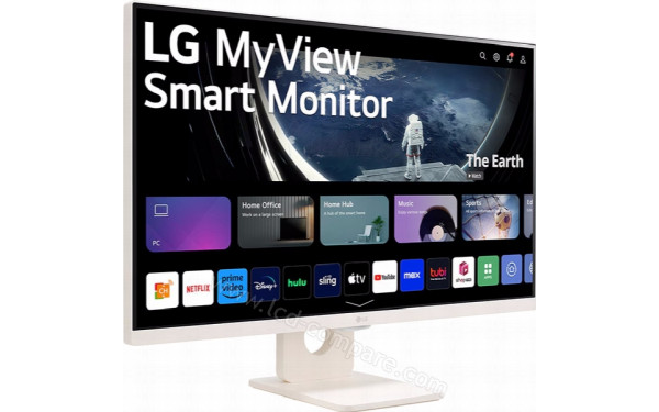 LG 27SR50F-W - Vue 3/4 gauche