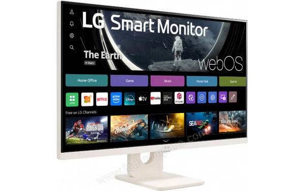 LG 27U511SA-W - Vue 3/4 gauche