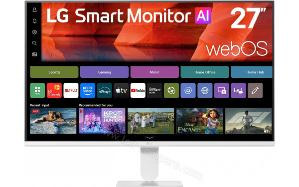 LG 27U511SB-W - Vue de face