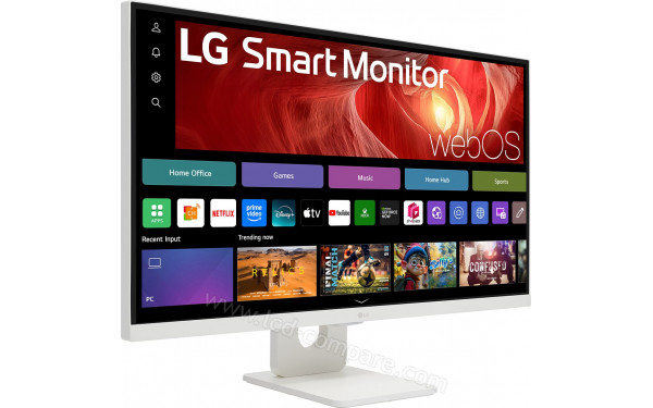 LG 27U731SA-W - Vue 3/4 gauche