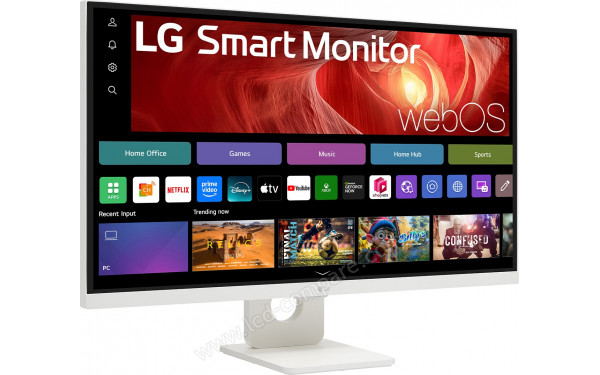 LG 27U731SA-W - Vue 3/4 gauche