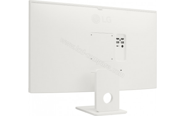 LG 27U731SA-W - Vue 3/4 arri&egrave;re