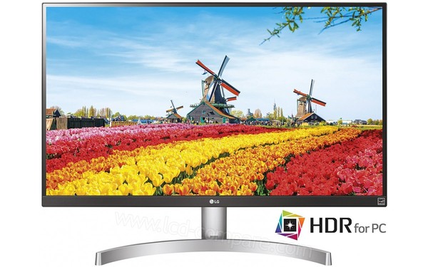 LG 27UK600-W - Vue de face