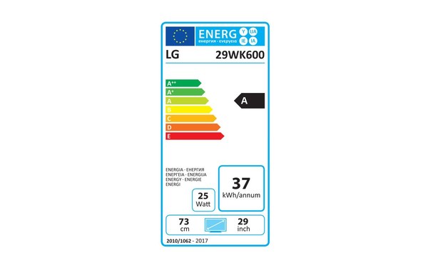 LG 27UK600-W - &Eacute;tiquette &eacute;nergie