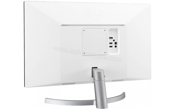 LG 27UL600-W - Vue 3/4 arri&egrave;re