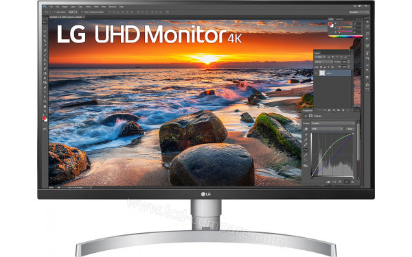 LG 27UN83A-W - Vue de face