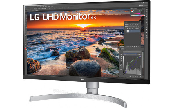 LG 27UN83A-W - Vue 3/4 droite