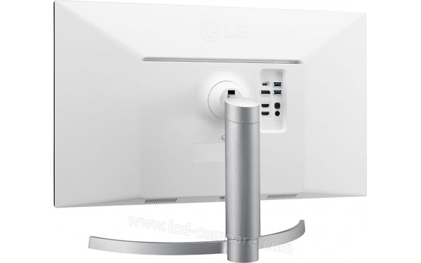 LG 27UN83A-W - Vue 3/4 arri&egrave;re