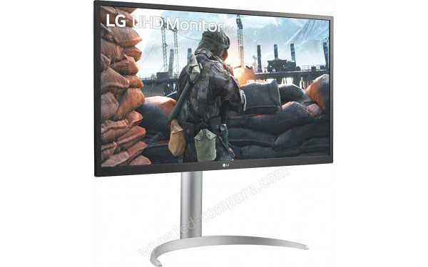 LG 27UP550P-W - Vue 3/4 gauche