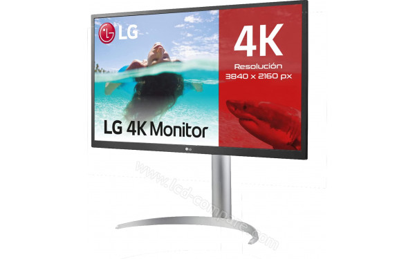 LG 27UP550-W - Vue 3/4 droite
