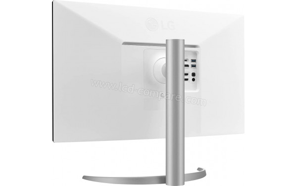 LG 27UP550-W - Vue 3/4 arri&egrave;re