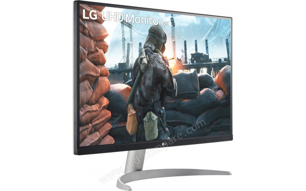 LG 27UP600P-W - Vue 3/4 gauche