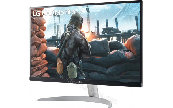 LG 27UP600-W.BEU - Vue 3/4 droite