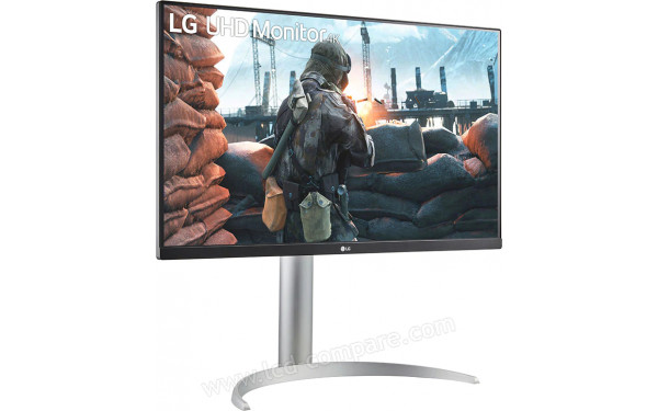 LG 27UP650P-W - Vue 3/4 gauche