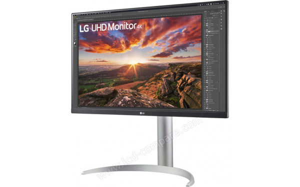 LG 27UP850K-W.AEK - Vue 3/4 droite