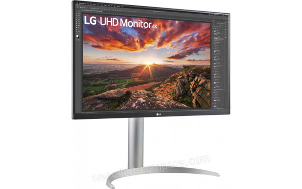 LG 27UP850K-W - Vue 3/4 gauche