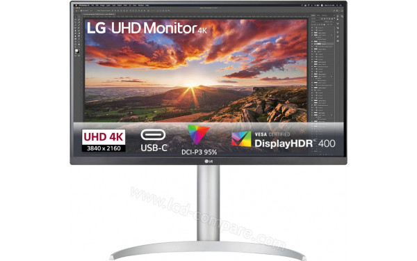 LG 27UP850N-W Import EU - Vue de face