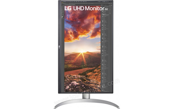 LG 27UP850N-W Import EU - Vue de face en mode portrait