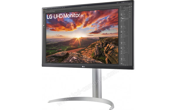 LG 27UP850-W - Vue 3/4 droite