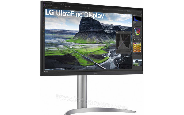 LG 27UQ850V-W - Vue 3/4 gauche