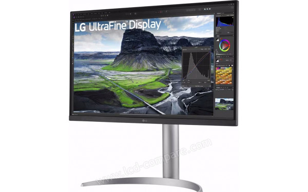 LG 27UQ85R-W - Vue 3/4 droite